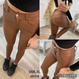 Spodnie ze sztucznej skóry S-XL