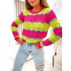Colorful sweater with long sleeves
