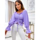 Blouses With Ruffles On The Sleeves